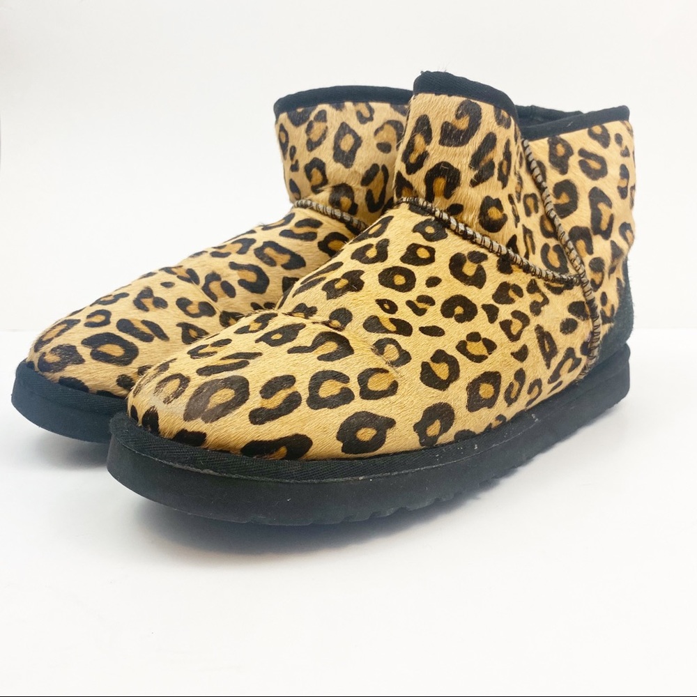 Ugg Classic Leopard Mini Boots Size 10 - Picture 3 of 8
